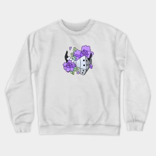 Deku Mask with Peonies Crewneck Sweatshirt